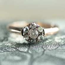 Circa 1890 French 14K Diamond Ring