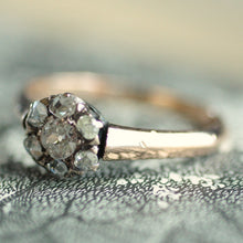 Circa 1890 French 14K Diamond Ring