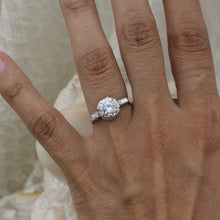 1940s Platinum Engagement Ring- On Hand