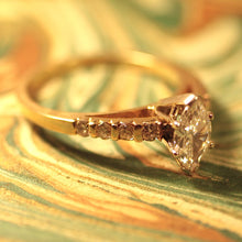 Circa 1980 Marquis-Cut Diamond Ring
