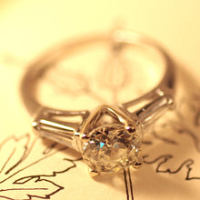 Circa 1940-1950 Platinum Diamond Ring
