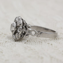 1850s-60s Rose Cut Diamond Cluster Ring