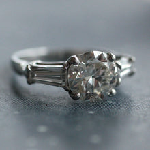 Mid-Century 1.55ct diamond & platinum engagement ring