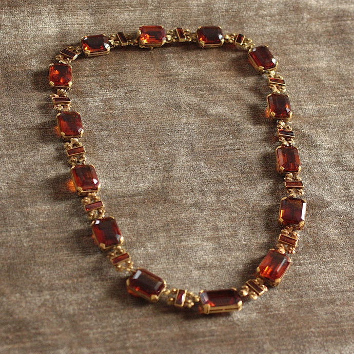 Circa 1920/1930 Madeira Citrine 19K Necklace