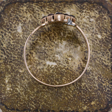 c1880 Rose Gold Garnet Ring