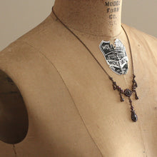 Circa 1930's Bohemian Garnet Festoon Necklace
