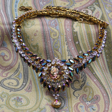 Schreiner Crystal Statement Necklace c1950