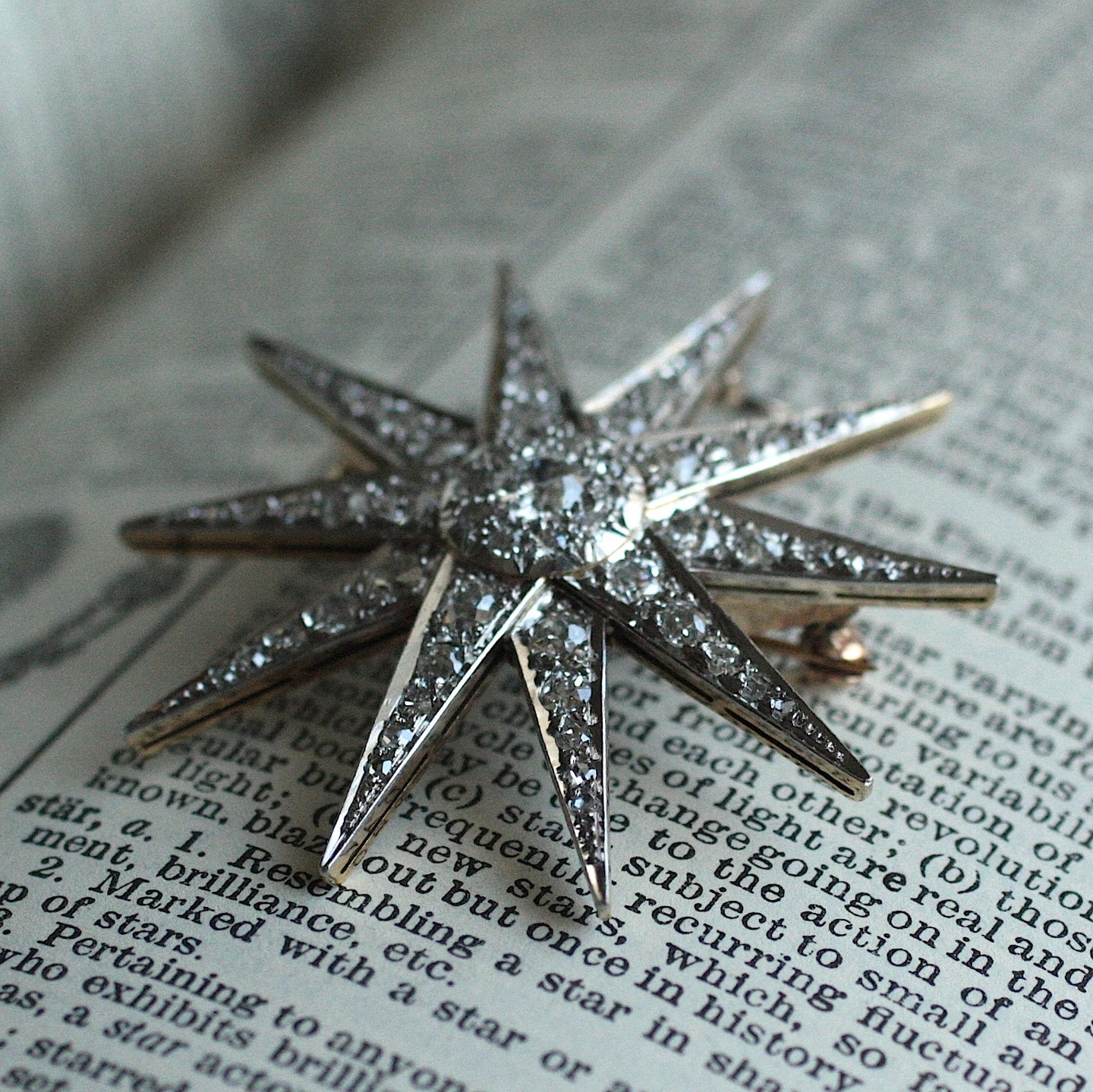 Circa 1900 Diamond Star Pin/Pendant