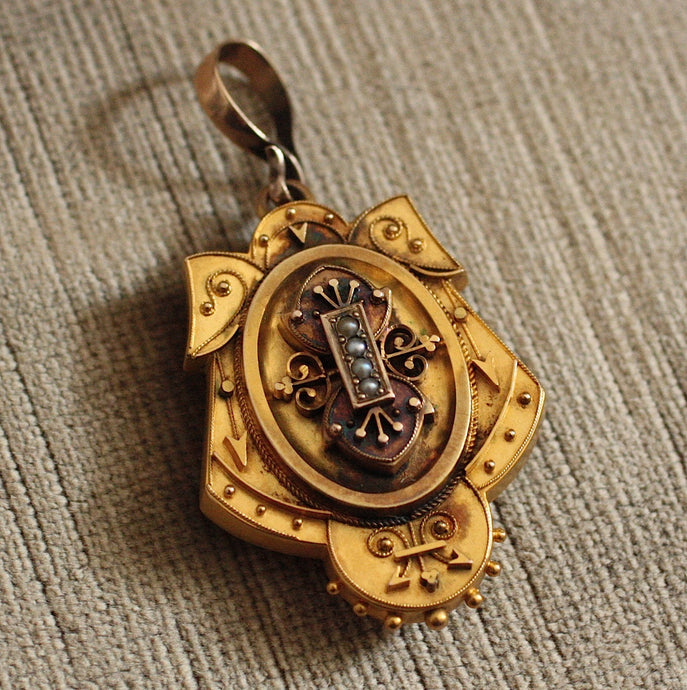 Circa 1870 12K Gold Locket