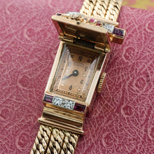 C1940 Ruby and Diamond Retro Covered Watch