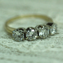 Circa 1950 14K diamond ring