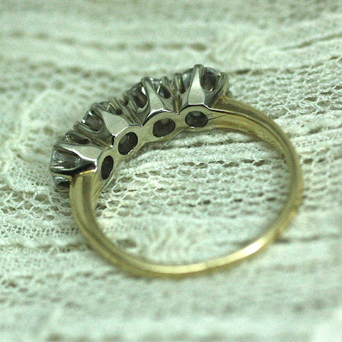 Circa 1950 14K diamond ring