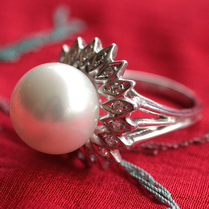 Circa 1950 12.9m.m. South Sea Pearl Ring