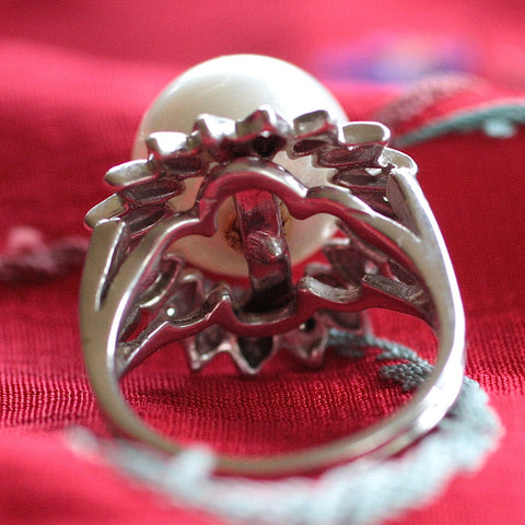 Circa 1950 12.9m.m. South Sea Pearl Ring