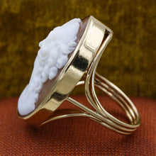 1950s Fine Shell Cameo Ring