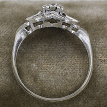 1920s Deco Platinum .47 Carat Diamond Ring
