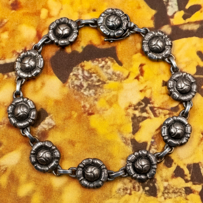 Georg Jensen Flowers Bracelet c1915