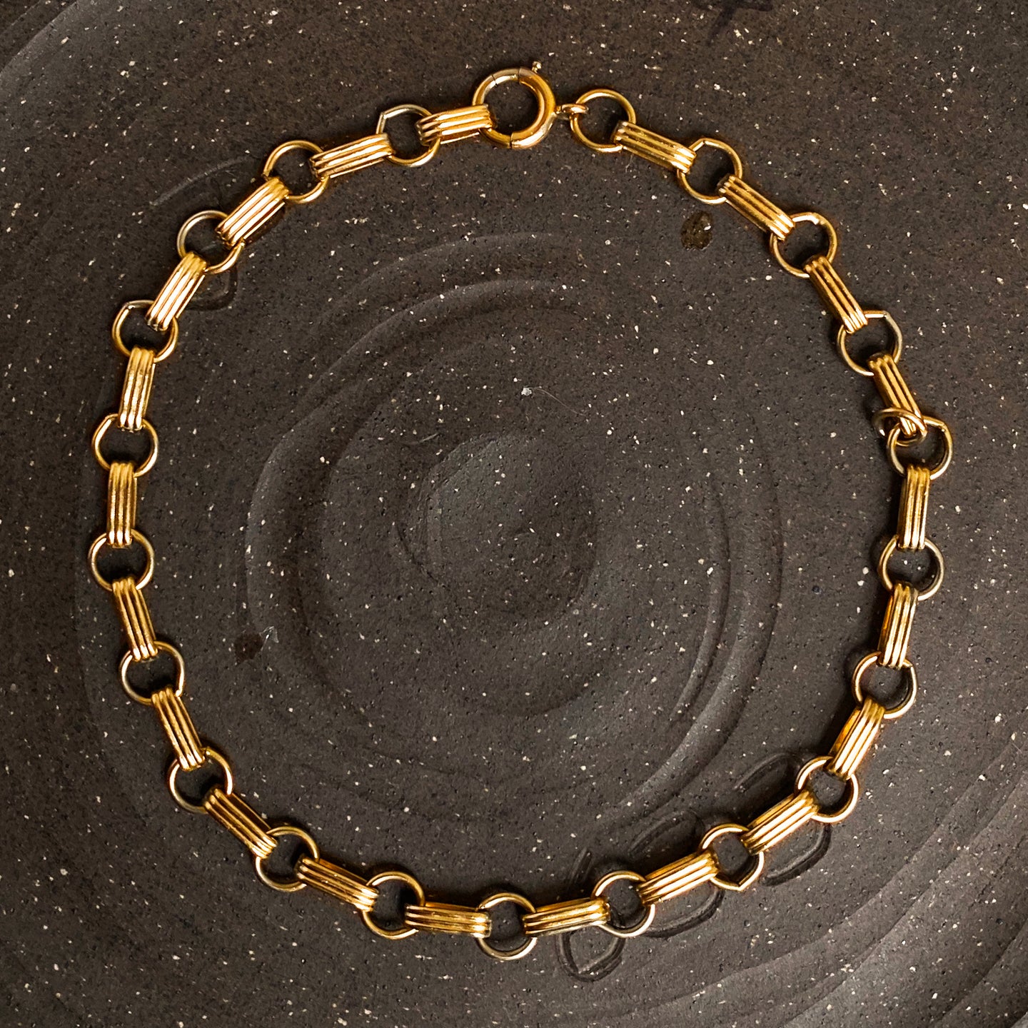 Thin Gold Chain Bracelet c1940
