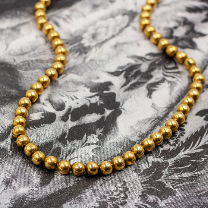 Gold Shell Bead Choker c1910