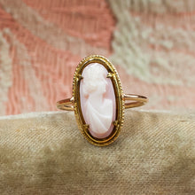 Queen Conch Cameo Ring c1900