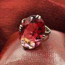 Padparadscha Sapphire Cocktail Ring c1920