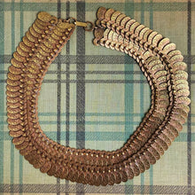 Egyptian Revival Brass Collar c1930