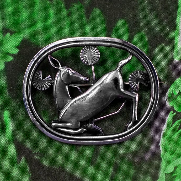 Georg Jensen Doe Brooch c1950