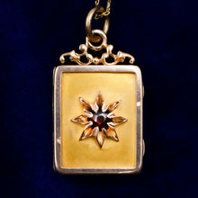 Garnet Star-Flower Book Locket c1889