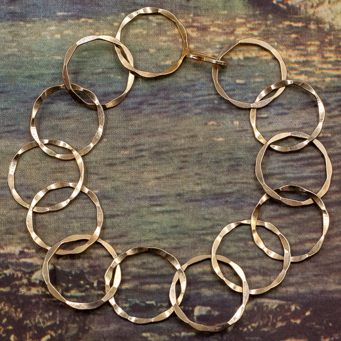 Gold Rings Bracelet c1980