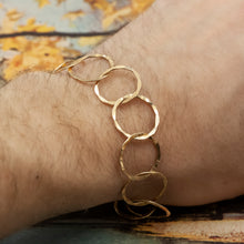 Gold Rings Bracelet c1980