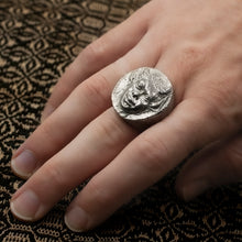 Sterling Ring Depicting Pan