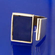 Modernist Lapis Ring