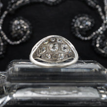 Old Mine Diamond Ellipse Ring c1900